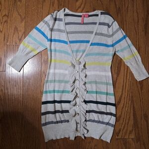 🦜Charlotte Tarantola Multicolor Striped Cardigan🦜